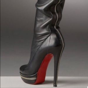 Christian Louboutin thigh high platform boots